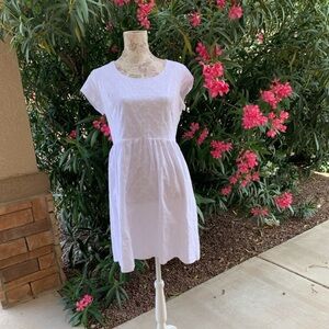 NWT Copper Key White Eyelet Dress SZ XL  Embroidered Cotton |